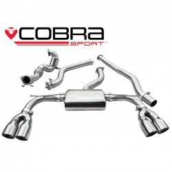 AU54b Cobra Sport Audi S3 (8V) (3 door) 2013> Turbo Back System (Sports Cat & Non-Resonated), Cobra Sport, AU54b